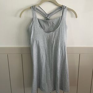 Athleta Gray Tank with Built in Bra